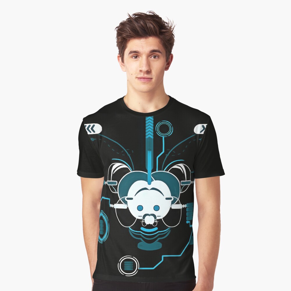 Cyber Mouse invert Graphic T-Shirt