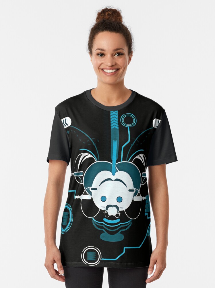 Alternate view of Cyber Mouse invert Graphic T-Shirt