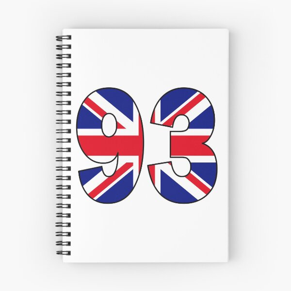 Item preview, Number 93 with UK flag on the background designed and sold by AllShirts21.