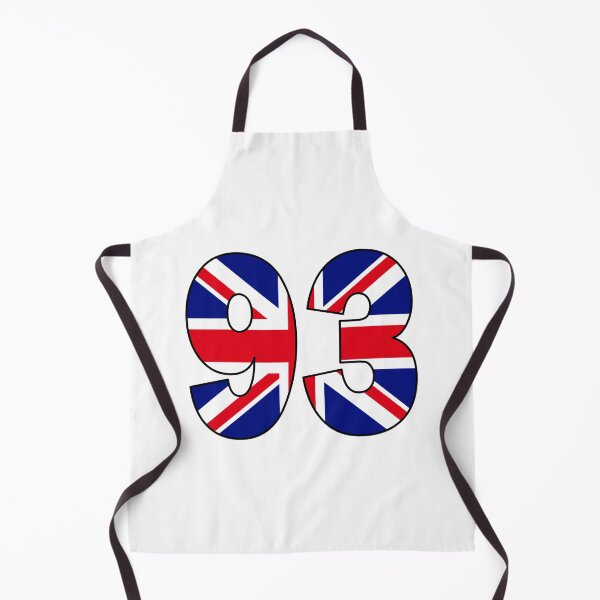 Item preview, Number 93 with UK flag on the background designed and sold by AllShirts21.