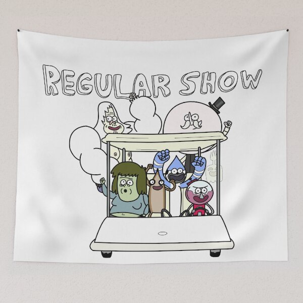 Item preview, Regular Show Main Characters Mordecai,Rigby,Muscle Man,Pops,Benson,High Five Ghost,Skips designed and sold by durkstars.