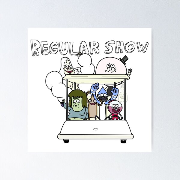 Item preview, Regular Show Main Characters Mordecai,Rigby,Muscle Man,Pops,Benson,High Five Ghost,Skips designed and sold by durkstars.