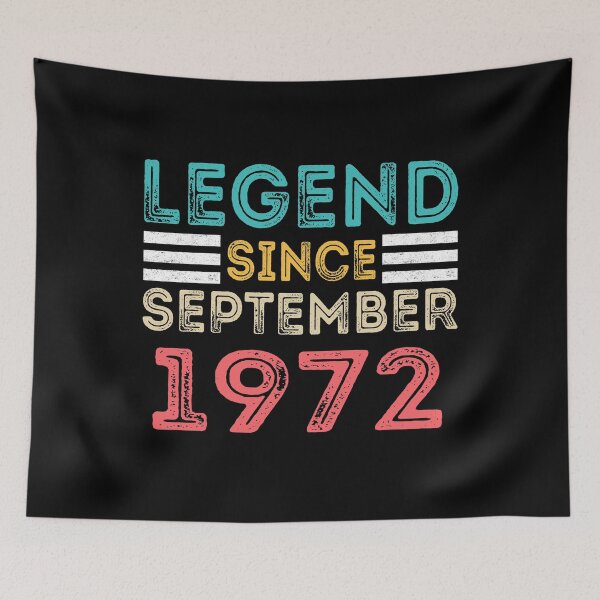 Item preview, Retro Vintage 48th Birthday Legend Since September 1972 designed and sold by meedTee.