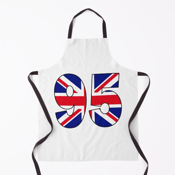 Item preview, Number 95 with UK flag on the background designed and sold by AllShirts21.