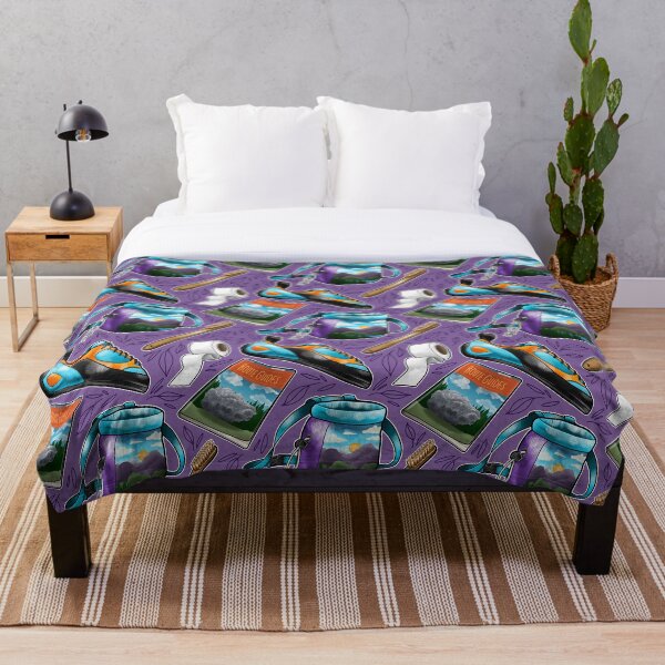 Item preview, Purple Bouldering Illustrations Pattern designed and sold by Pure Dead Brilliant Store.