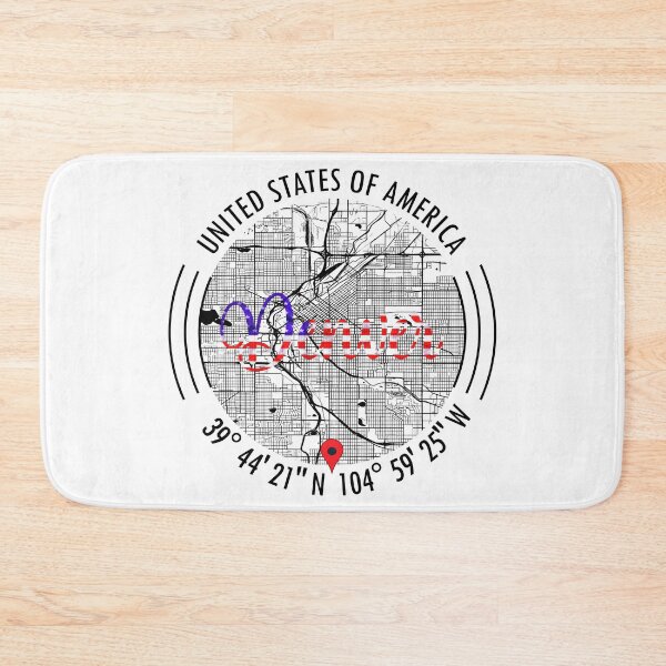 Item preview, Denver, USA Road Map Art - Earth Tones designed and sold by hatimelhag.