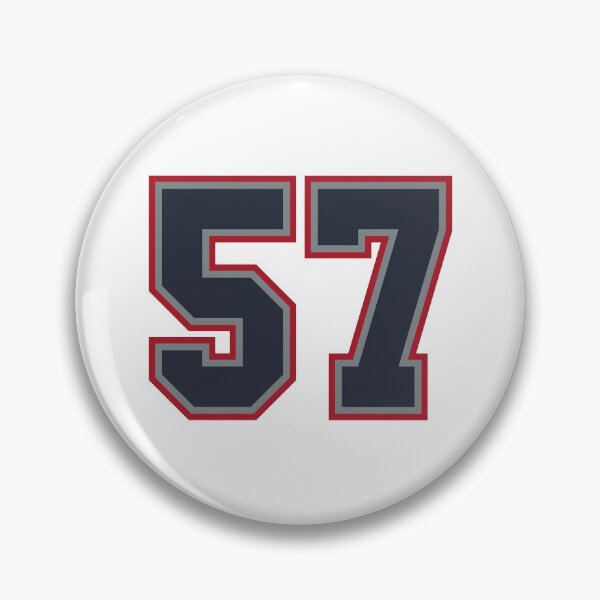 Item preview, 57 Navy Grey Red Sports Number Fifty-Seven designed and sold by HelloFromAja.