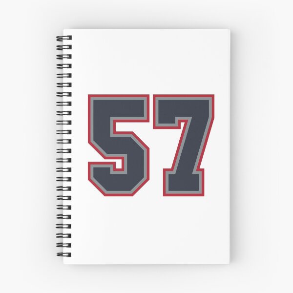 Item preview, 57 Navy Grey Red Sports Number Fifty-Seven designed and sold by HelloFromAja.