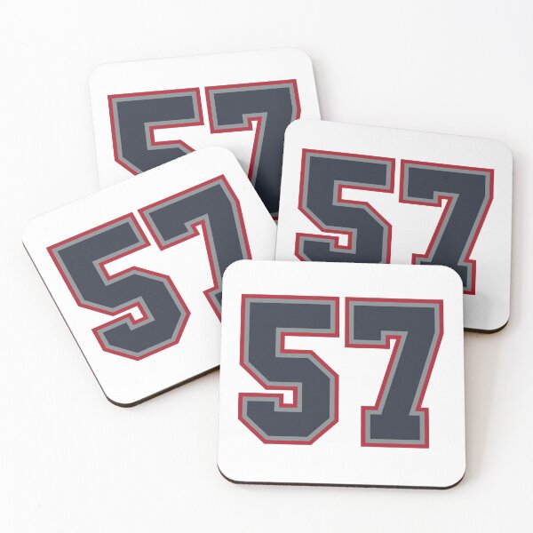 Item preview, 57 Navy Grey Red Sports Number Fifty-Seven designed and sold by HelloFromAja.
