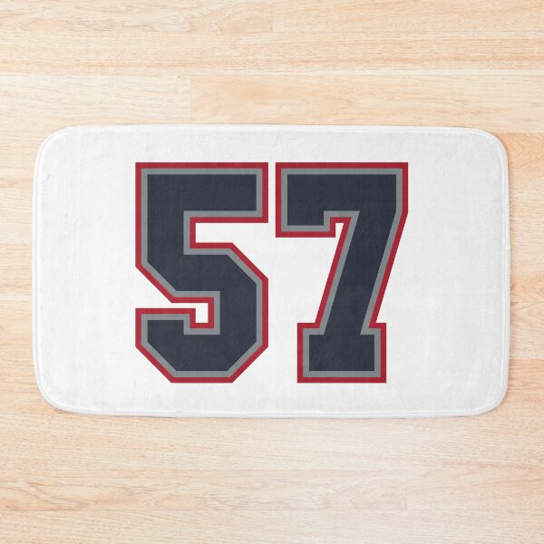 Item preview, 57 Navy Grey Red Sports Number Fifty-Seven designed and sold by HelloFromAja.
