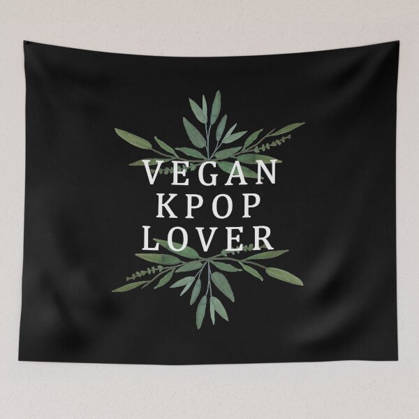 Item preview, VEGAN KPOP LOVER Cute Kpop Fan Leaf Design designed and sold by SugarSaint.