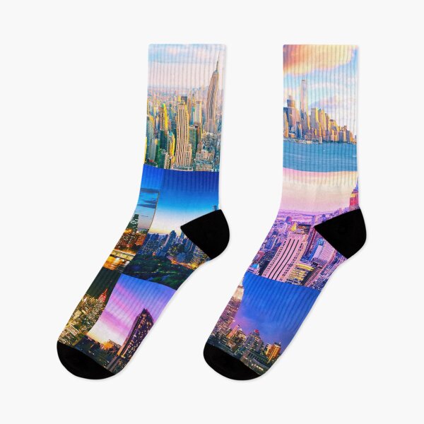 Item preview, Collage de la ciudad de Nueva York: luces brillantes, edificios altos, puente de Washington y más designed and sold by Fun Stuff.