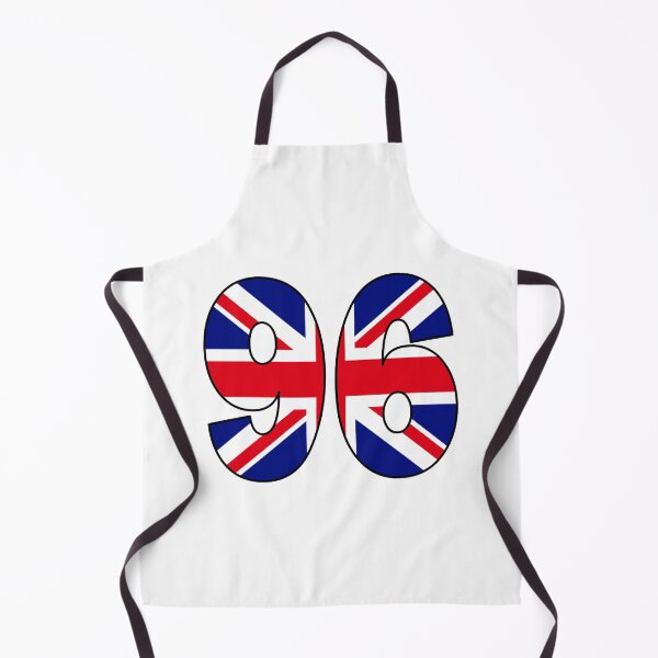 Item preview, Number 96 with UK flag on the background designed and sold by AllShirts21.