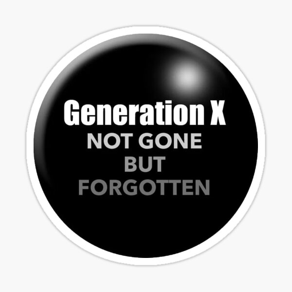 Item preview, Gen X pin designed and sold by The Crows Nest.