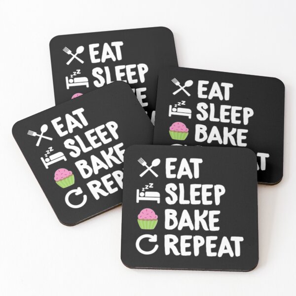 Item preview, Eat Sleep Bake Repeat designed and sold by TopDawgDesigns.