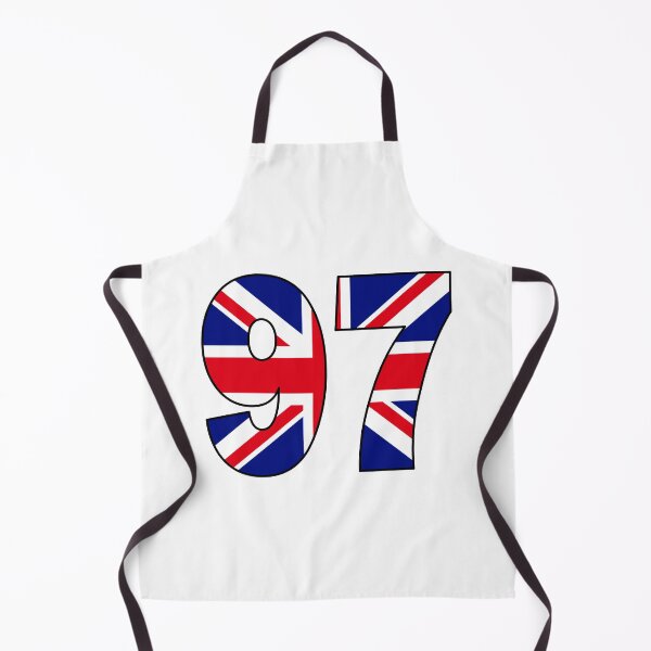 Item preview, Number 97 with UK flag on the background designed and sold by AllShirts21.