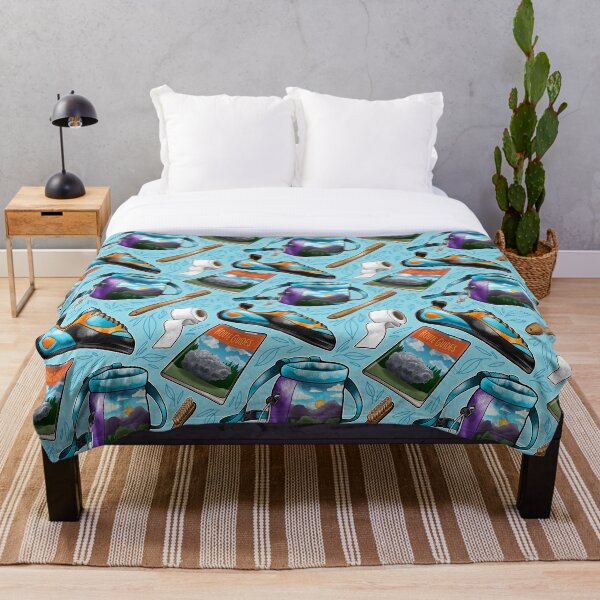 Item preview, Blue Bouldering Illustrations Pattern designed and sold by Pure Dead Brilliant Store.