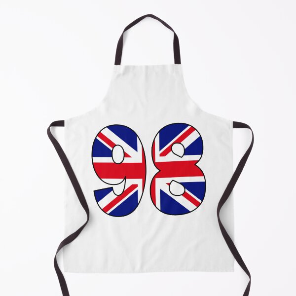 Item preview, Number 98 with UK flag on the background designed and sold by AllShirts21.