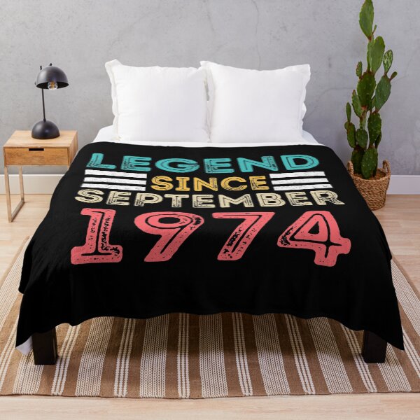 Item preview, Retro Vintage 46th Birthday Legend Since September 1974 designed and sold by meedTee.