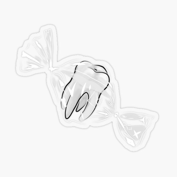 Sweet Tooth Transparent Sticker