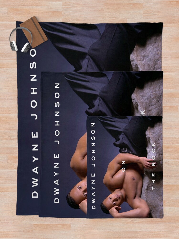 Alternate view of Dwayne Johnson on The Rock Throw Blanket