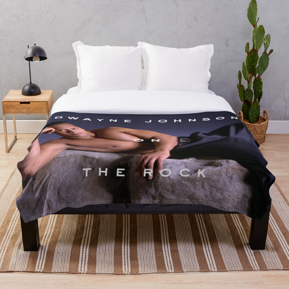 Dwayne Johnson on The Rock Throw Blanket