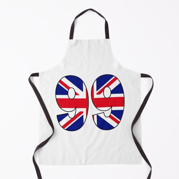 Item preview, Number 99 with UK flag on the background designed and sold by AllShirts21.