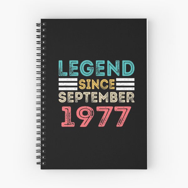 Item preview, Retro Vintage 43rd Birthday Legend Since September 1977 designed and sold by meedTee.