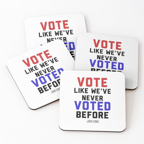 Item preview, Vote John Lewis Quote Like We've Never Voted Before  designed and sold by The Pattern Artist.