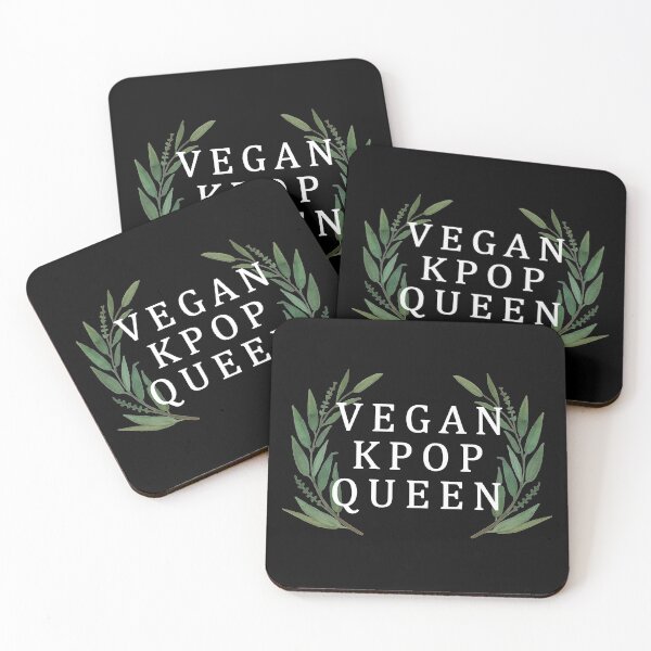 Item preview, VEGAN KPOP QUEEN Cute Kpop Fan Leaf Design designed and sold by SugarSaint.