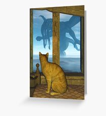 What The Cat Saw Greeting Card