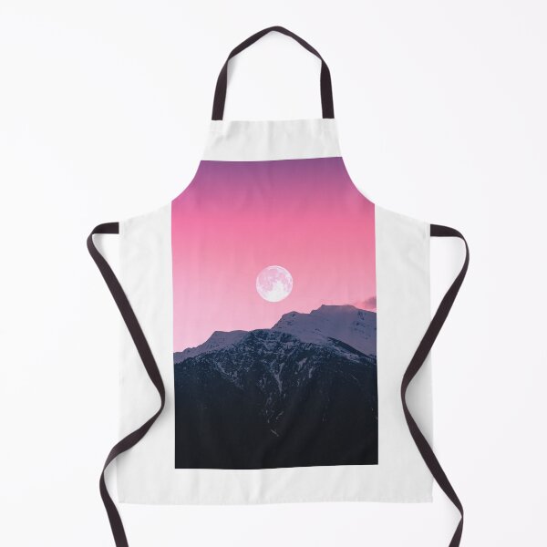 Item preview, Beautiful Pink Sky Mountains, Full Moon designed and sold by newburyboutique.