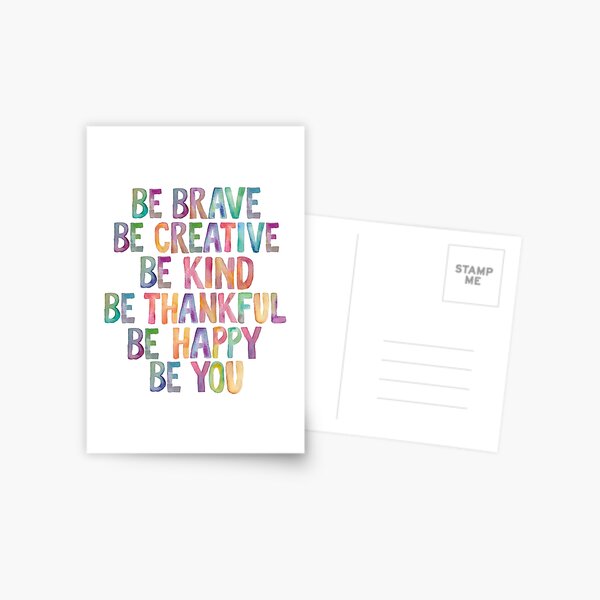 Item preview, Be Brave Be Creative Be Kind Be Thankful Be Happy Be You designed and sold by MotivatedType.