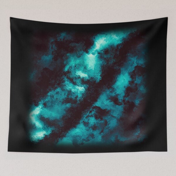 Item preview, Cosmic Bridges #1 - Radiant Gas Clouds - Oceanic Blue designed and sold by miubiyori.