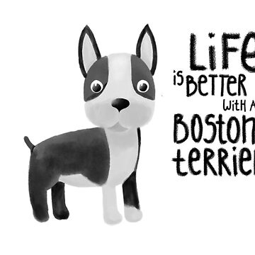 Artwork thumbnail, Boston Terrier by Mateja Lukežič