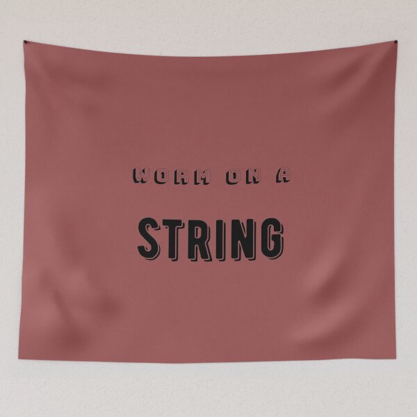 Item preview, Worm on a string typography design designed and sold by Slangt-shirt.