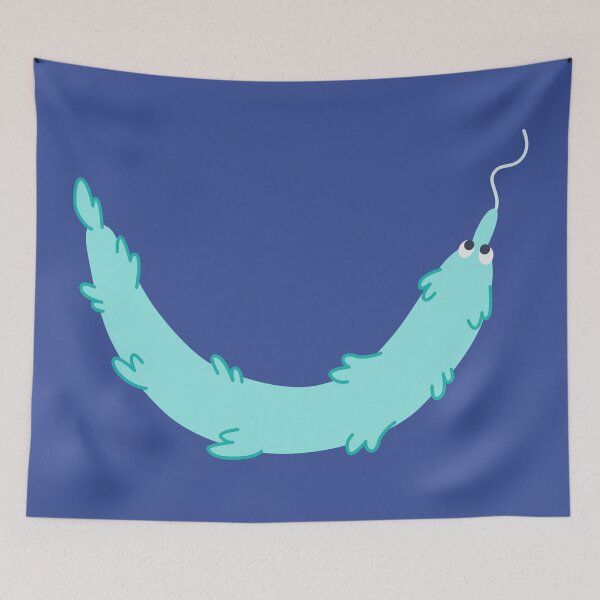 Item preview, Worm Smile (Blue) designed and sold by Bloo-the-Fluff.