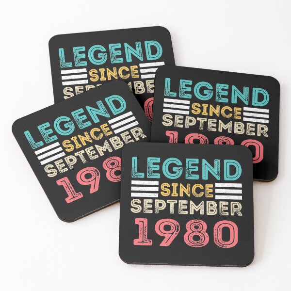 Item preview, Retro Vintage 40th Birthday Legend Since September 1980 designed and sold by meedTee.