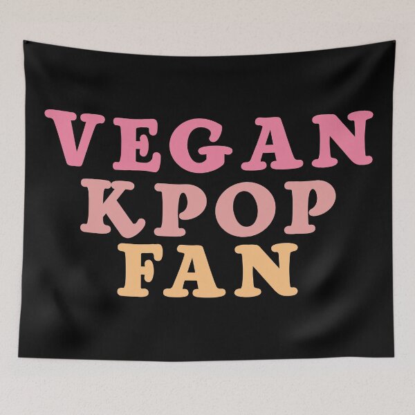 Item preview, VEGAN KPOP FAN Cute Kpop Fan Text Pink Design designed and sold by SugarSaint.