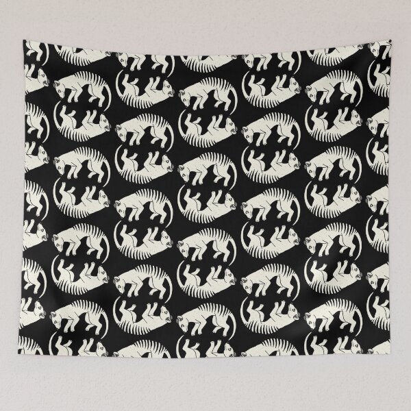 Item preview, Thylacine Lovers - Woodcut 4 designed and sold by Veymoth.
