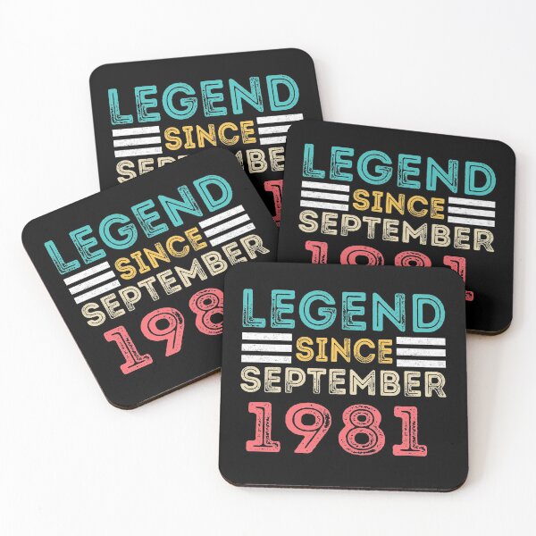 Item preview, Retro Vintage 39th Birthday Legend Since September 1981 designed and sold by meedTee.