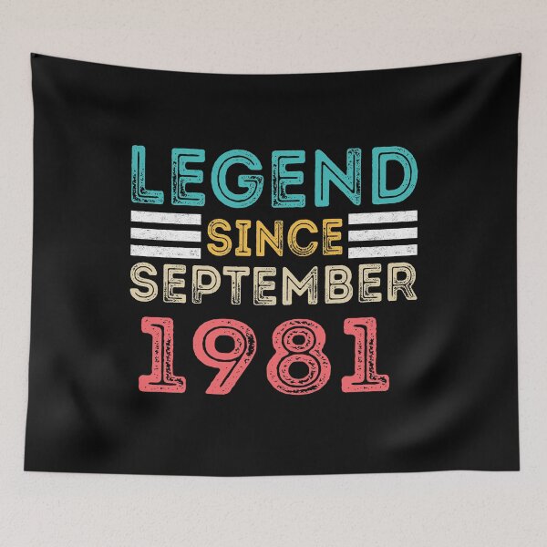Item preview, Retro Vintage 39th Birthday Legend Since September 1981 designed and sold by meedTee.