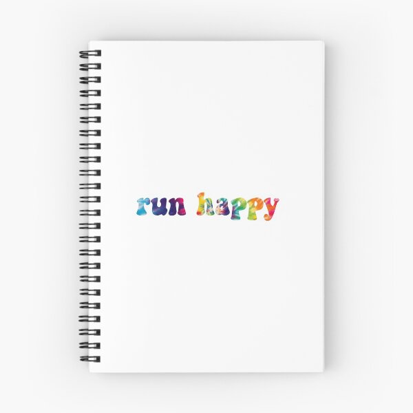 Item preview, Run happy tie dye sticker designed and sold by schmicol.