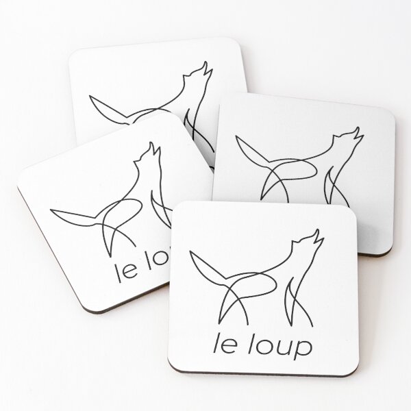 Item preview, le loup - el lobo, garabato de una línea designed and sold by Art by s2ray.