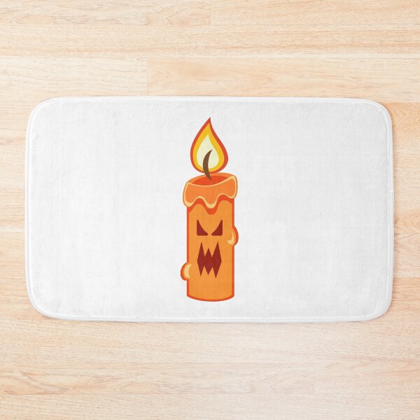 Item preview, Halloween spooky Monster candle. Orange candle cartoon character. designed and sold by TashaVector.