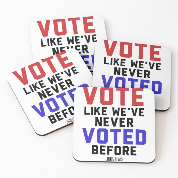 Item preview, Vote John Lewis Quote Like We've Never Voted Before (2)  designed and sold by The Pattern Artist.