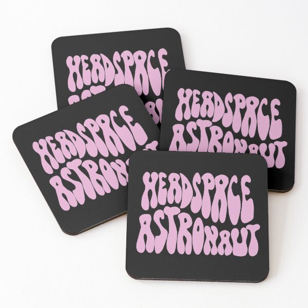 Item preview, Headspace Astronaut Pink 70s Lettering designed and sold by WPahat.