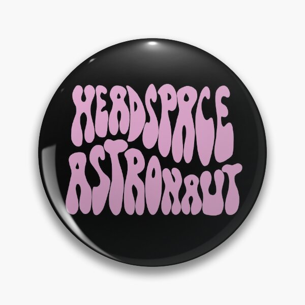 Item preview, Headspace Astronaut Pink 70s Lettering designed and sold by WPahat.