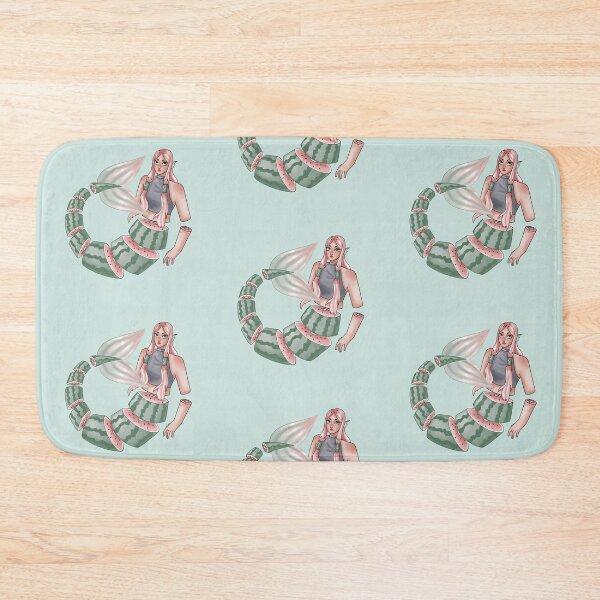 Item preview, Watermelon mermaid designed and sold by MioMio Doodles.