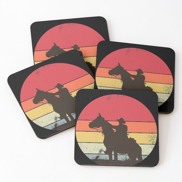 Item preview, Retro Cowboy At Sunrise designed and sold by Zerasu.
